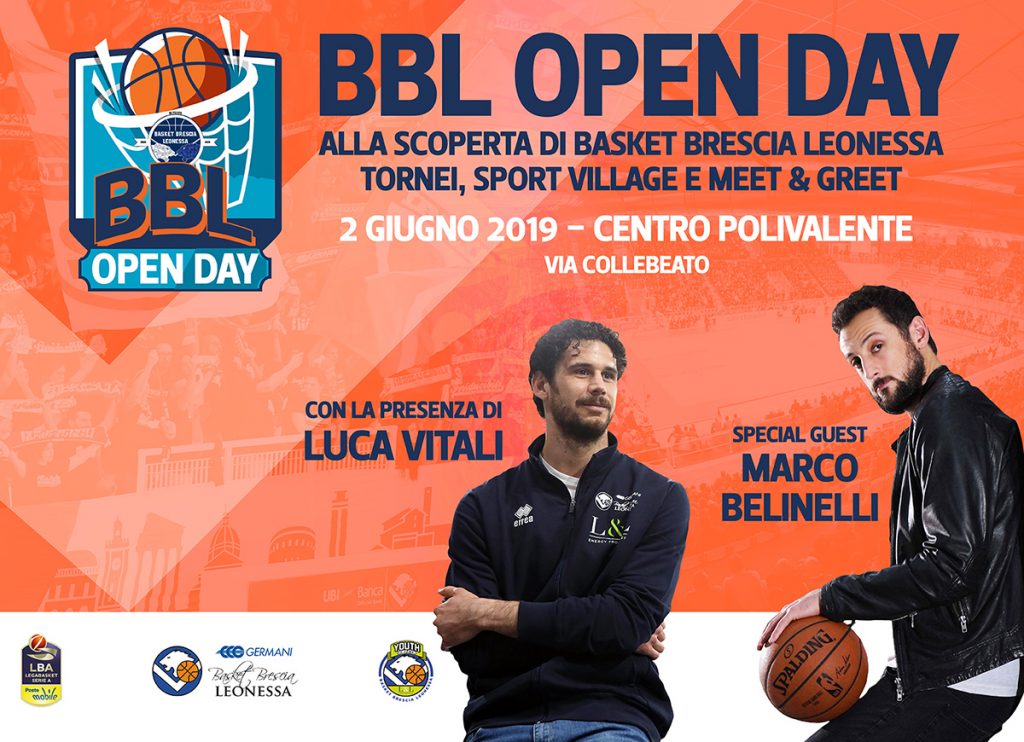 Marco Belinelli all'Open Day del Basket Brescia Leonessa